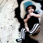 pilot bonnet in Organic Sargasso (black) Rainbow - bebabyco