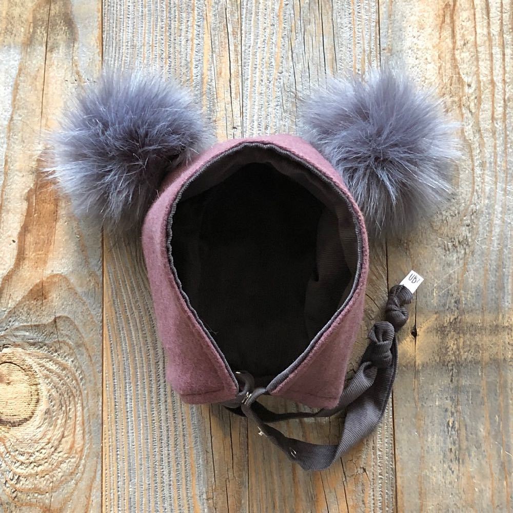 Brimless Bonnet in Fireside (add ears or poms) - bebabyco