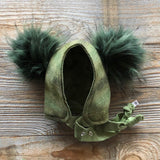 Brimless Bonnet in Balsam (add ears or poms) - bebabyco