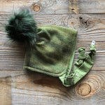 Brimless Bonnet in Balsam (add ears or poms) - bebabyco