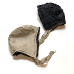 pilot bonnet in Organic Burlap (white) Rainbow - bebabyco