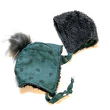 pilot bonnet in Organic Sargasso (black) Rainbow - bebabyco