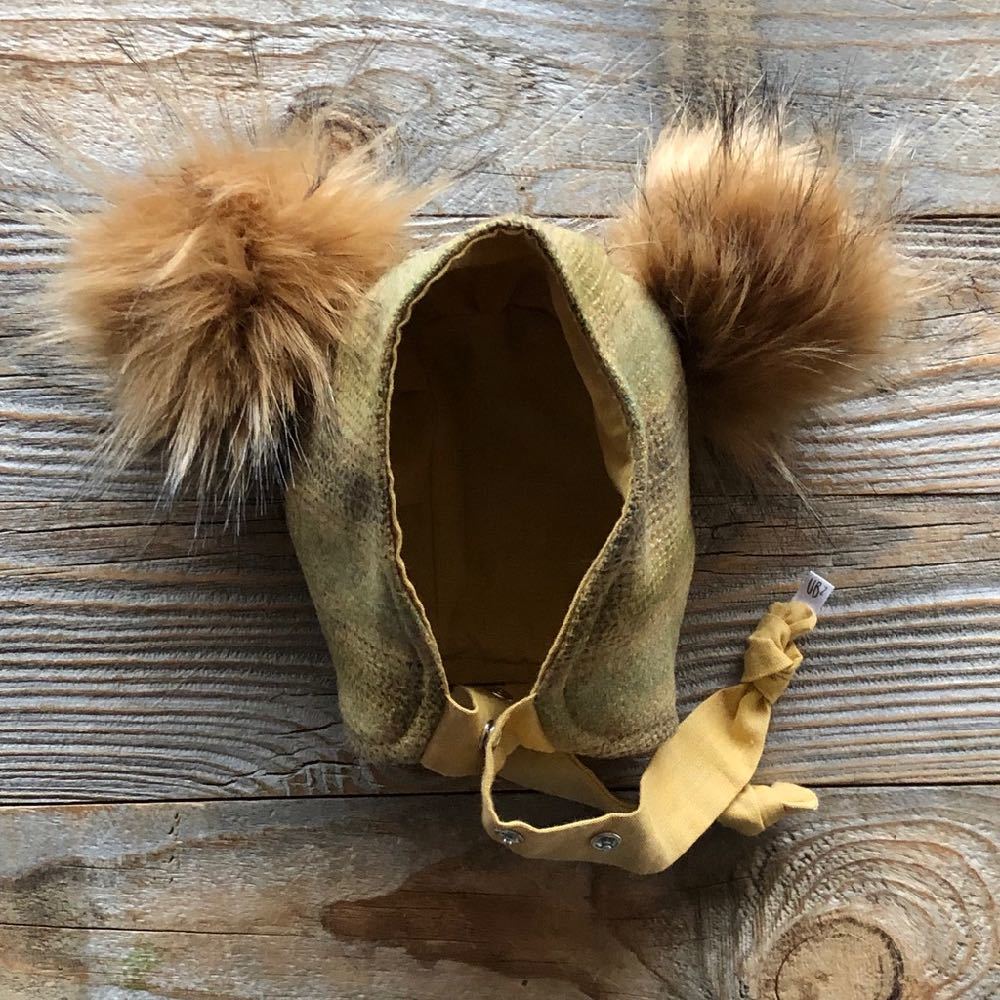 Brimless Bonnet in Sunlit Forest (add ears or poms) - bebabyco