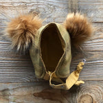 Brimless Bonnet in Sunlit Forest (add ears or poms) - bebabyco