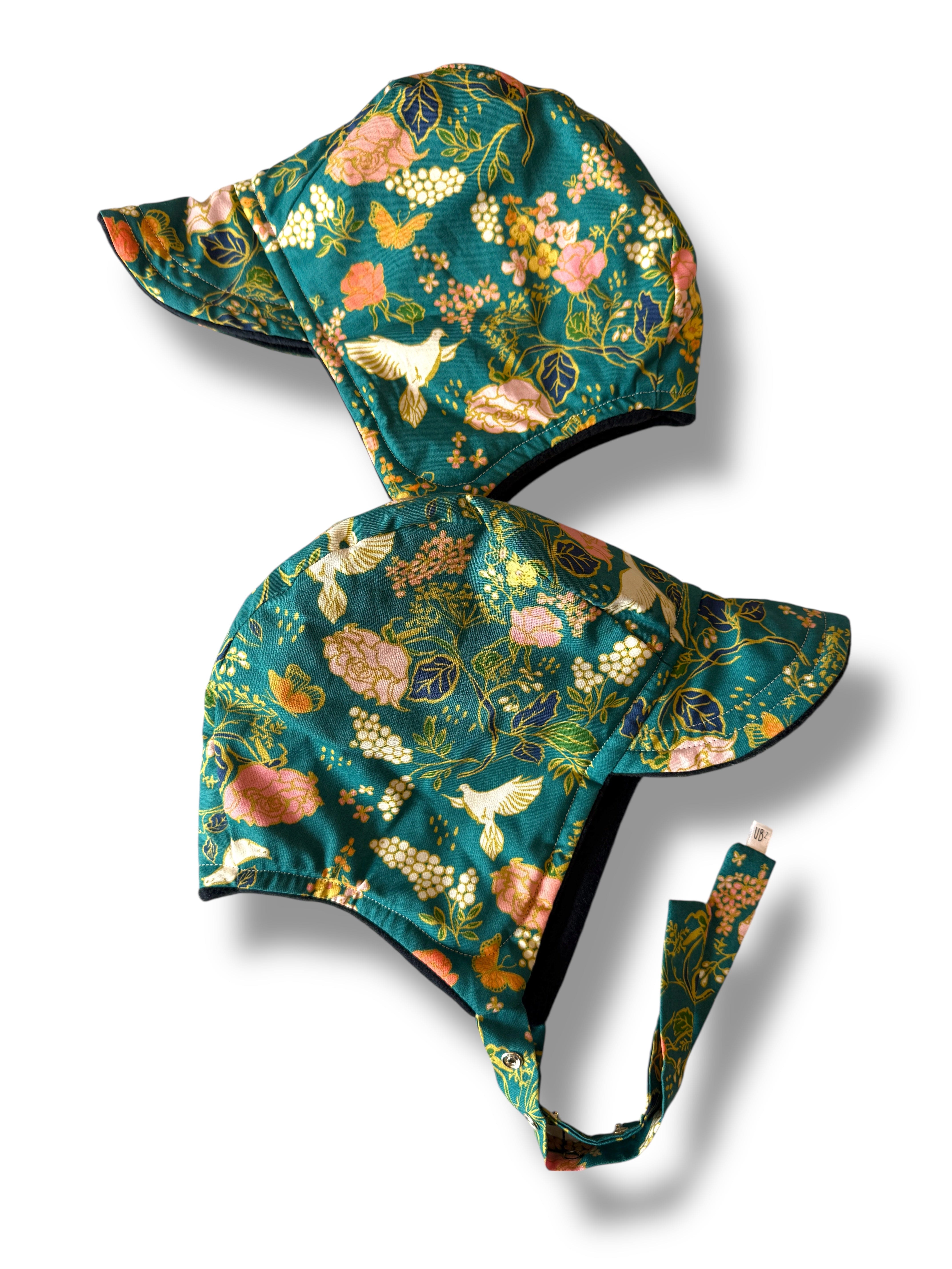 pilot bombardier baby bonnet with heirloom fitted shape