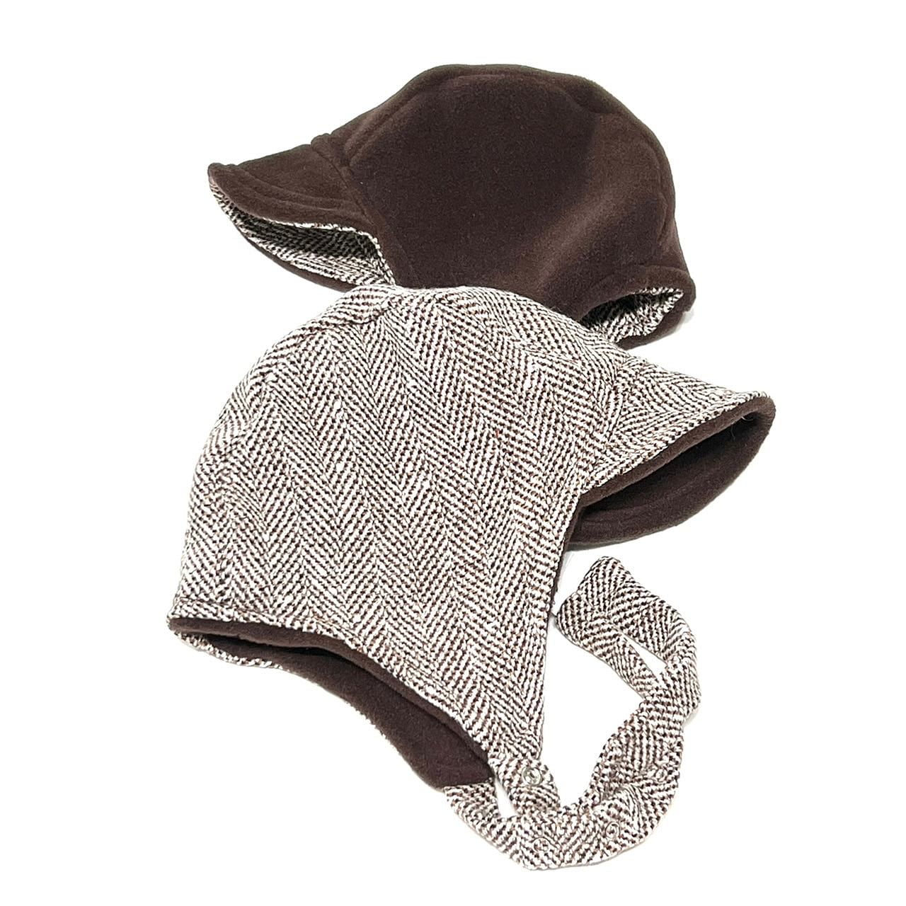 pilot bombardier baby bonnet with heirloom fitted shape