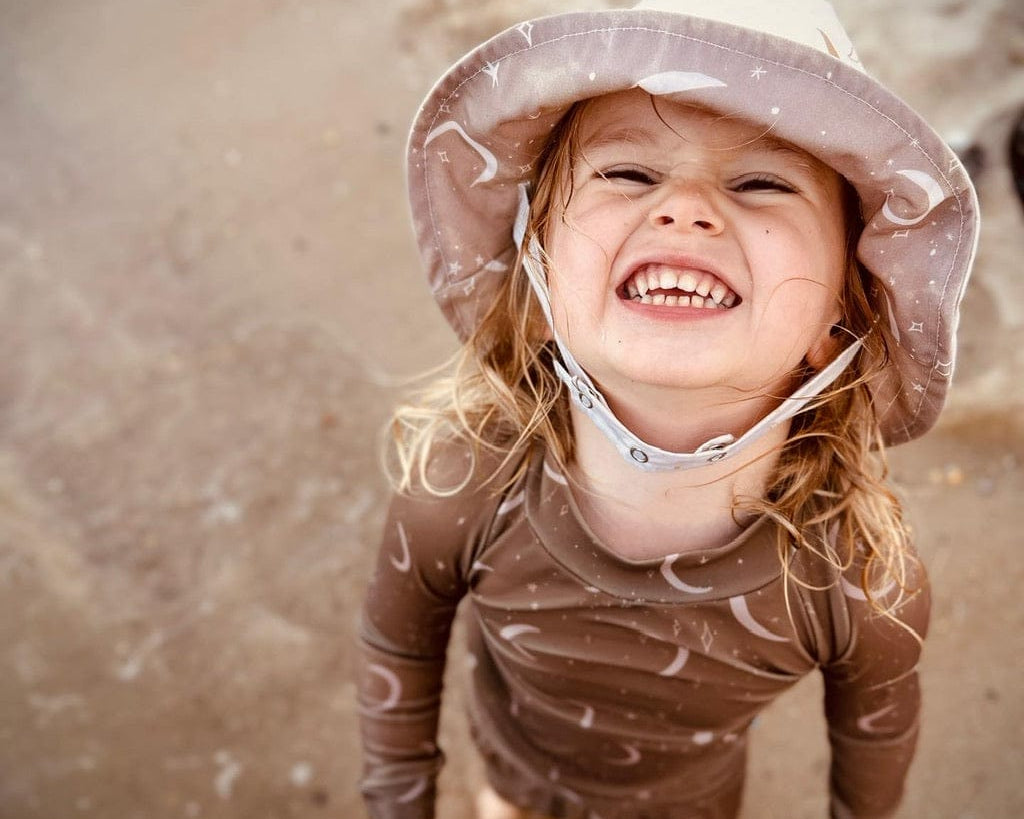 Urban baby bucket bonnet summer sun hat perfect for pool play