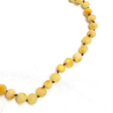 Teething necklace with raw lemon amber - bebabyco